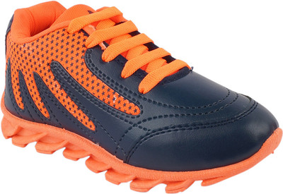 

BUNNIES Boys Lace Running Shoes(Orange