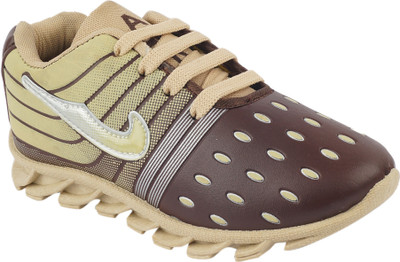 

BUNNIES Boys Lace Running Shoes(Beige