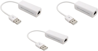 

ReTrack SET OF 3PC USB 2.0 Male to RJ45 Ethernet Network Lan Adapter(100 Mbps)