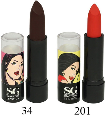 

Amura Smart Girl LipStick Set of 2(34201, 4.5 g)