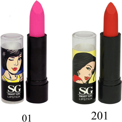 

Amura Smart Girl LipStick Set of 2(1201, 4.5 g)