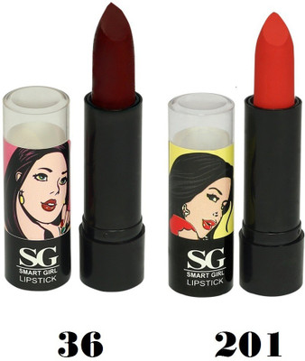 

Amura Smart Girl LipStick Set of 2(36201, 4.5 g)