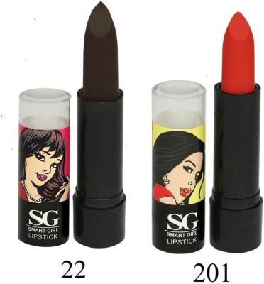 

Amura Smart Girl LipStick Set of 2(22201, 4.5 g)