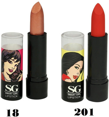 Amura Smart Girl LipStick Set of 2(18201, 4.5 g)