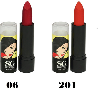 

Amura Smart Girl LipStick Set of 2(6201, 4.5 g)