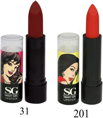 Amura Smart Girl LipStick Set of 2(31201, 4.5 g)