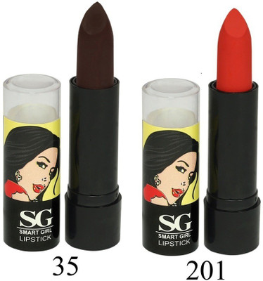 

Amura Smart Girl LipStick Set of 2(35201, 4.5 g)