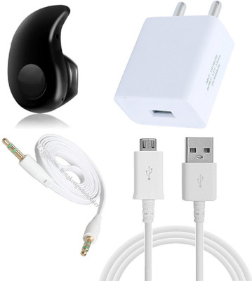 TROST Wall Charger Accessory Combo for Xiaomi Redmi note 3(White)