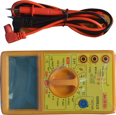 

Digital - SEW DT860D Digital Multimeter(Yellow 6000 Counts)