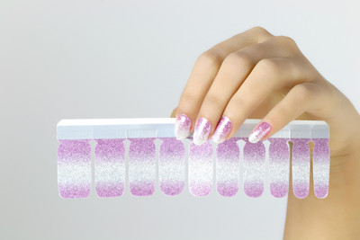 

Republic Of Skin London Nail Polish Stickers - Glitterati(Pink & Silver)