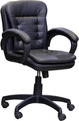 Nice Furniture Leatherette Office Arm Chair(Black, DIY(Do-It-Yourself))