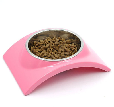 

Pets Empire round Plastic Pet Bowl(400 ml Multicolor)