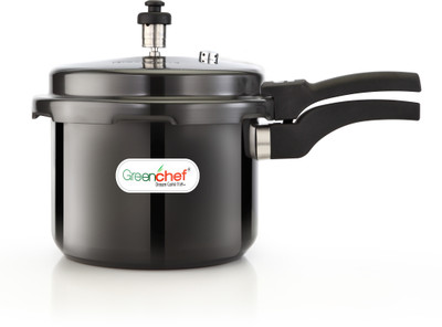 Greenchef Pressure Cooker Hard Anodized - Induction Base 3 L Induction Bottom Pressure Cooker(Aluminium)