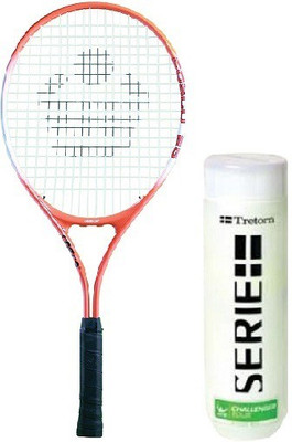 

Cosco Combo Of Two, One 'COSCO 25 ' Tennis Racquet and One Box of 'TRETORN SERIE' Tennis Balls - (Pack of 3)- Multicolor Strung Racquetball Racquet(Standard, 95 g)