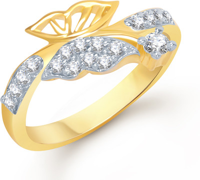 

VK Jewels Alloy Cubic Zirconia Gold-plated Plated Ring