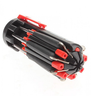 

Magnusdeal Multi-screwdriver Standard Screwdriver Set(Pack of 1), Black;red