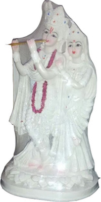 

zelator Zelator Lord Radha Krishna Decorative Showpiece - 37 cm(Polyresin, White)