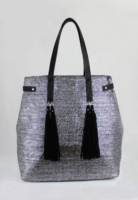 

LONDON RAG Women Casual Silver PU Shoulder Bag