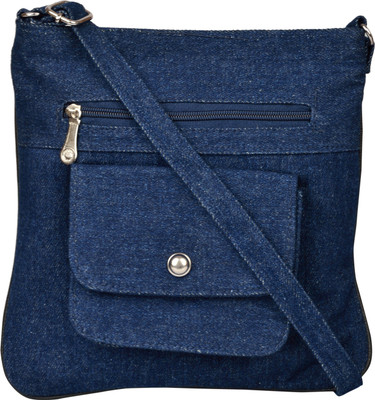 

Exotique Women Casual Blue Denim Sling Bag