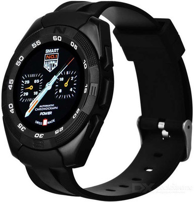 

ESTAR Presenting Bluetooth Smartwatch with Sim- Card Support Compatible Black Smartwatch(Black Strap Free Size)