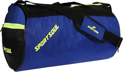 

SportSoul Gym Duffel Bag(Multicolor, Kit Bag, Black;blue