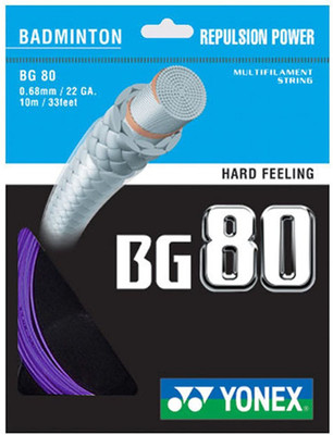 

Yonex BG 80 0.68 Badminton String - 10 m(Purple)