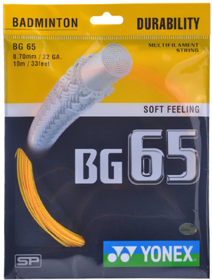 

Yonex BG 65 0.7 Badminton String - 10 m(Orange)