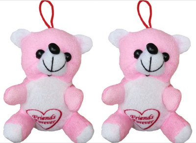 

COST TO COST Kids toys pink teddy pack of 2 - 15 mm(Pink)