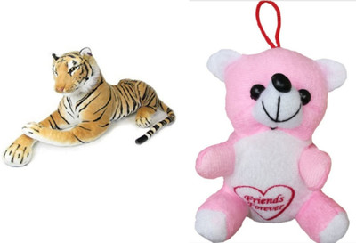 

COST TO COST Kids tiger pink small teddy combo - 10 cm(Multicolor)