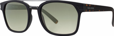 Park Avenue Wayfarer, Retro Square, Spectacle Sunglasses(Green, Grey) available at flipkart for Rs.3098