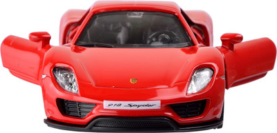 

RMZ 5 Inch PULL BACK Porsche 918 Spyder Die Cast Red(Red)