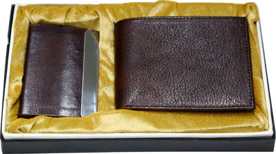 

Majaria Men Brown Genuine Leather Document Holder(8 Card Slots)
