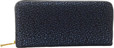

KITTONS Girls Black Fabric Wallet(10 Card Slots)
