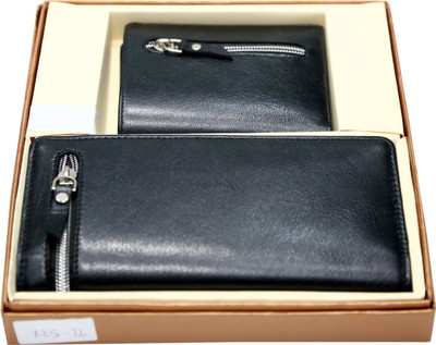 

Majaria Men Black Genuine Leather Document Holder(8 Card Slots)