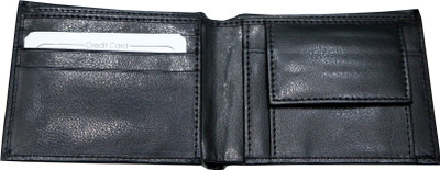 

Majaria Men Black Genuine Leather Wallet(3 Card Slots)