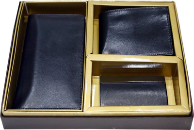 

Majaria Men Black Genuine Leather Document Holder(8 Card Slots)
