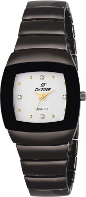 Dezine DZ-LSQ001-WHT-BLK Watch  - For Women   Watches  (Dezine)