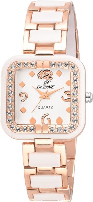 Dezine DZ-LR6202-WHT-GLD Watch  - For Women   Watches  (Dezine)