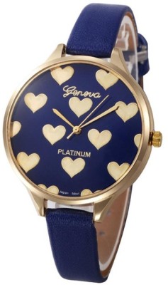 Geneva Platinum Little Hearts Blue Analog GP-293 Watch  - For Women   Watches  (Geneva Platinum)