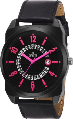 Swisstyle SS-GR641-PNK-BLK Watch  - For Men   Watches  (Swisstyle)