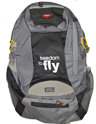 

batu lee MESH GREY BACKPACK WITH RAIN COVER 18 L Backpack(Grey)
