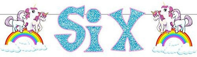 

PARTY PROPZ UNICORN AGE BANNER SIX PACK OF 1/UNICORN PARTY DECORATION/UNICORN PARTY SUPPLIES/UNICORN PARTY ACCESSORIES/AGE BUNTING Banner(5 ft, Pack of 12)