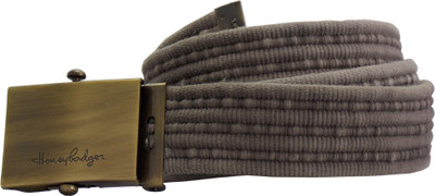 

Honey Badger Men & Women Casual Grey Canvas Belt