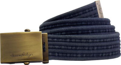 

Honey Badger Men & Women Casual Blue Canvas Belt, Navy