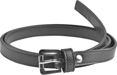 

Snoby Women Casual Black Artificial Leather Belt