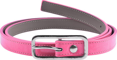 

Snoby Women Casual Pink Artificial Leather Belt