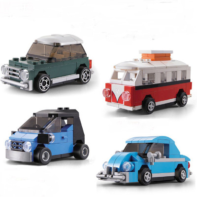 

Montez Racing Pacemaker Pull Back DIY Block Toy Vintage Car(Multicolor)