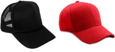 BNB Solid Sports/Regular Cap Cap(Pack of 2)