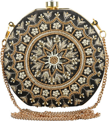 

The Indian Handicraft Store Party Black Clutch