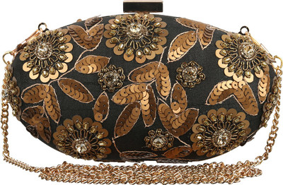 

The Indian Handicraft Store Party Black Clutch
